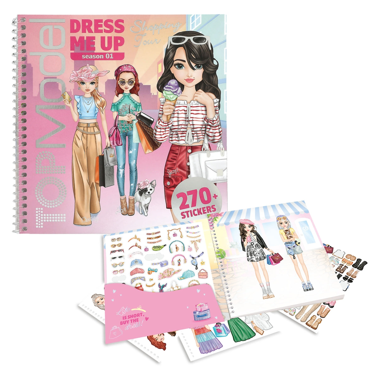 Top Model Dress Me Up Sticker Book Shopping Trip
