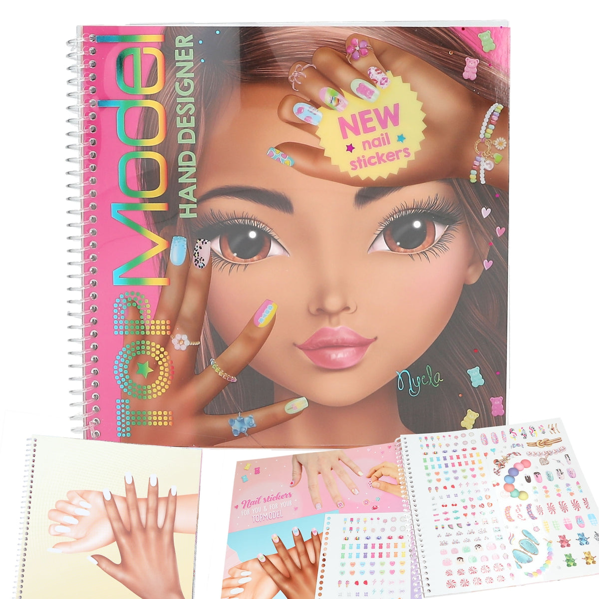 Top Model Create Your Hand Design Colouring Book