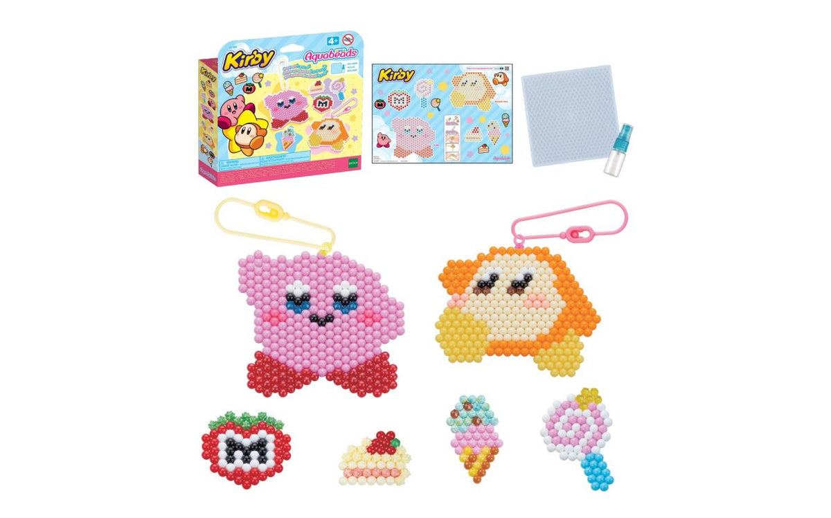 Aqua Beads Kirby Keyring Set