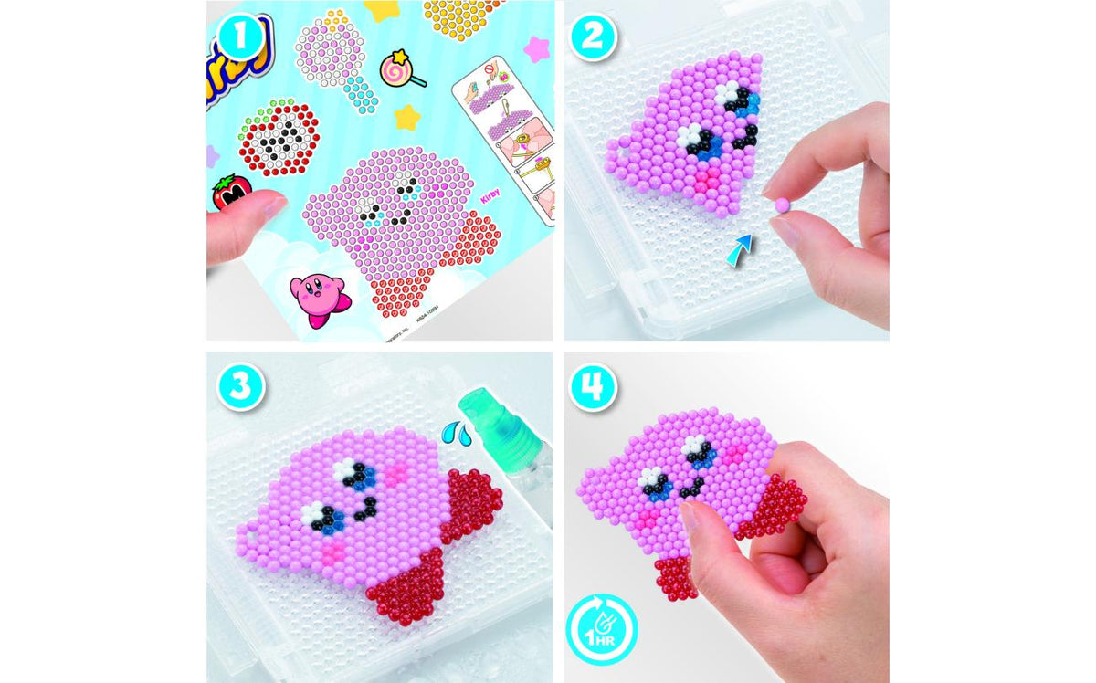 Aqua Beads Kirby Keyring Set