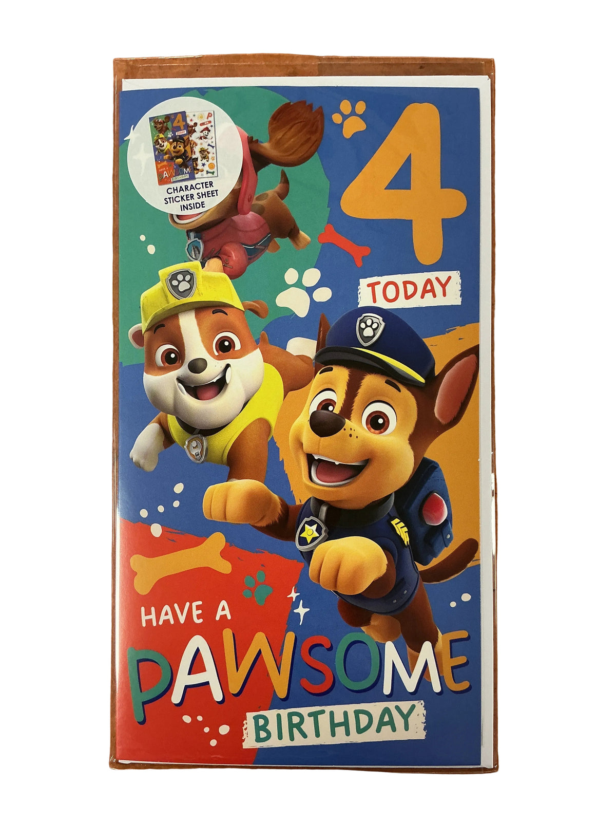 Paw Patrol Happy Birthday 4 Card