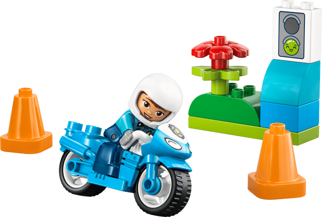 Lego Duplo Blue Police Motorcycle