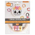 Simply Make Cross Stitch Kit 5" Flowers And Skull