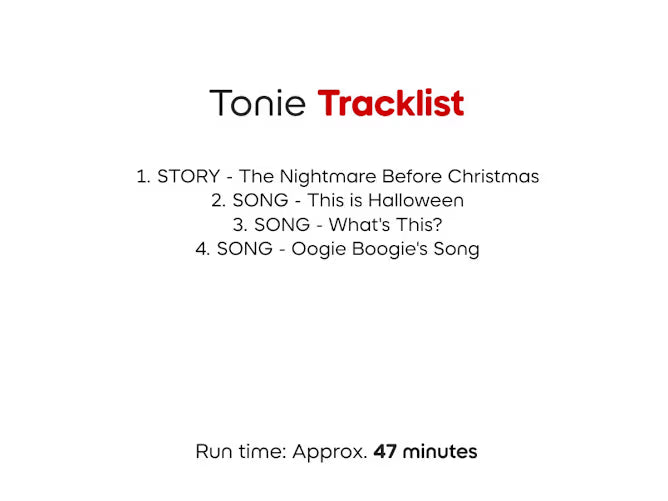 Tonies The Nightmare Before Christmas Jack
