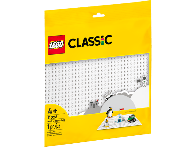 Lego Classic Baseplate White
