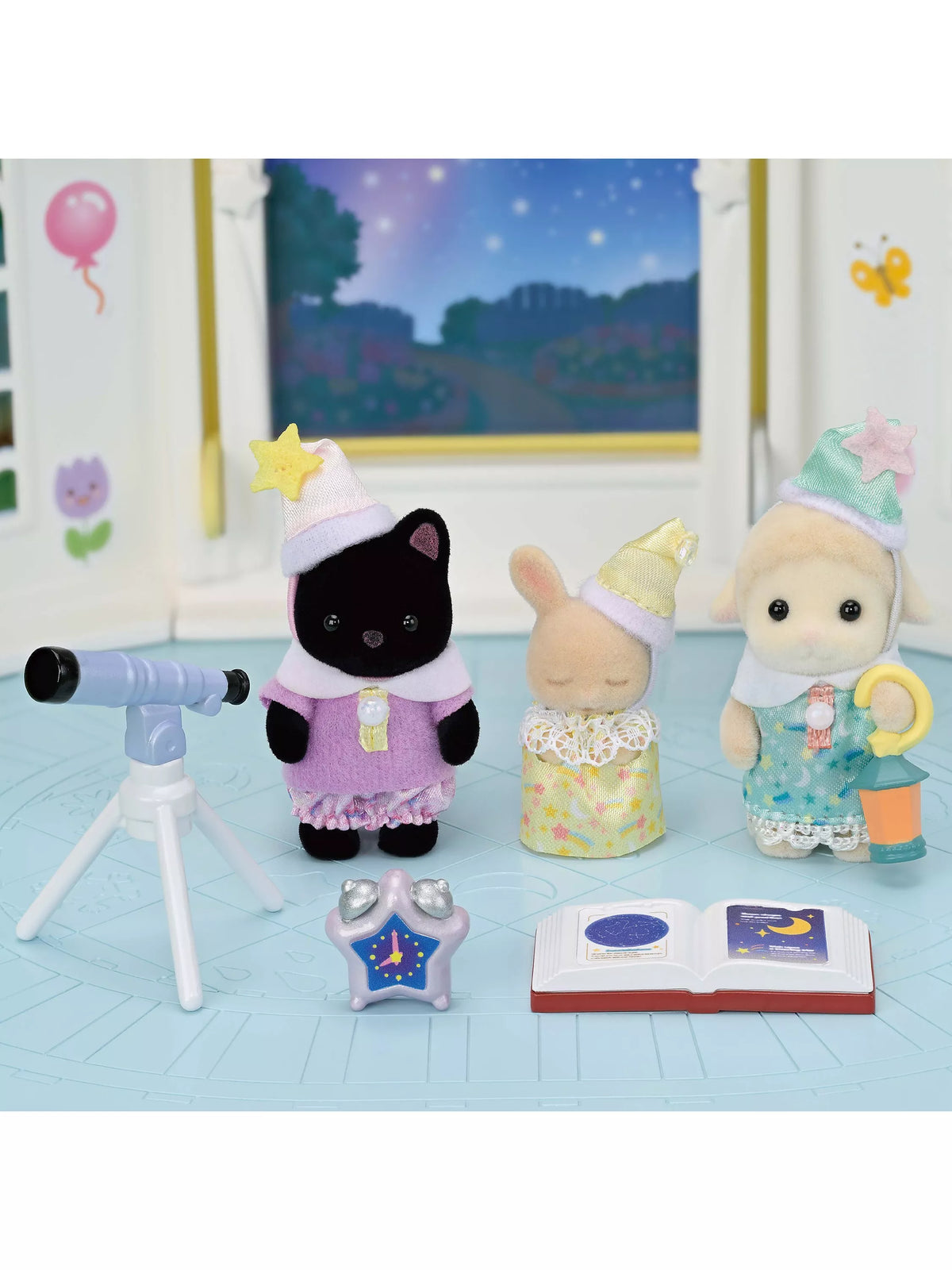 Sylvanian Nursery Friends Sleepover Party Trio