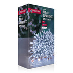 Premier 200 Multi-Action LED Clear Cable Superbrights With Timer White
