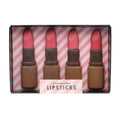 Decorated milk and white chocolate lipsticks in gift box 70g