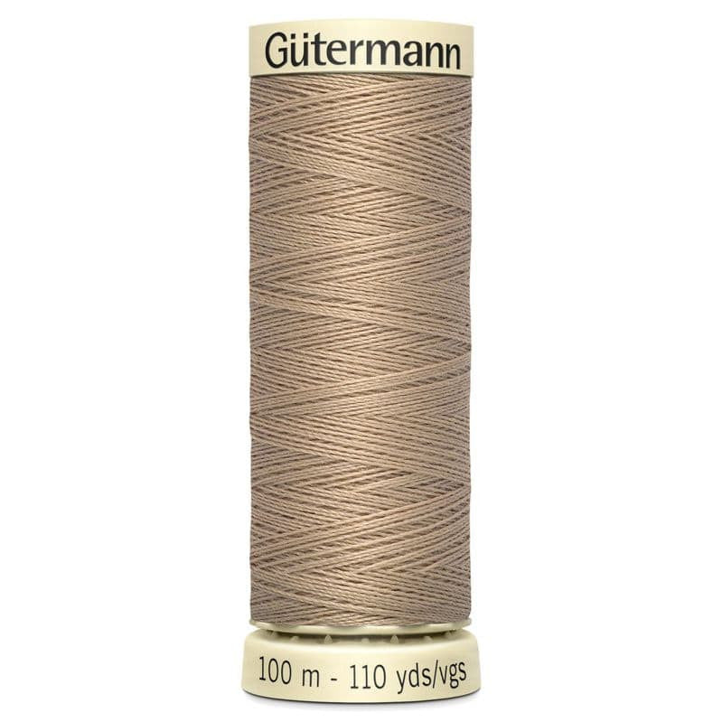 Gutermann 100m Sew All Polyester Thread - Col 215 Toasted Almond