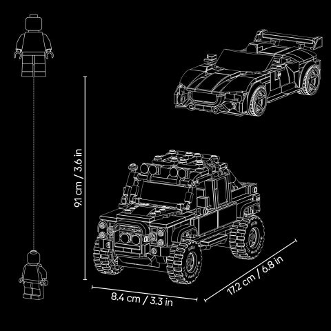 Lego Speed Champions Jaguar Project 7 & Land Rover Defender
