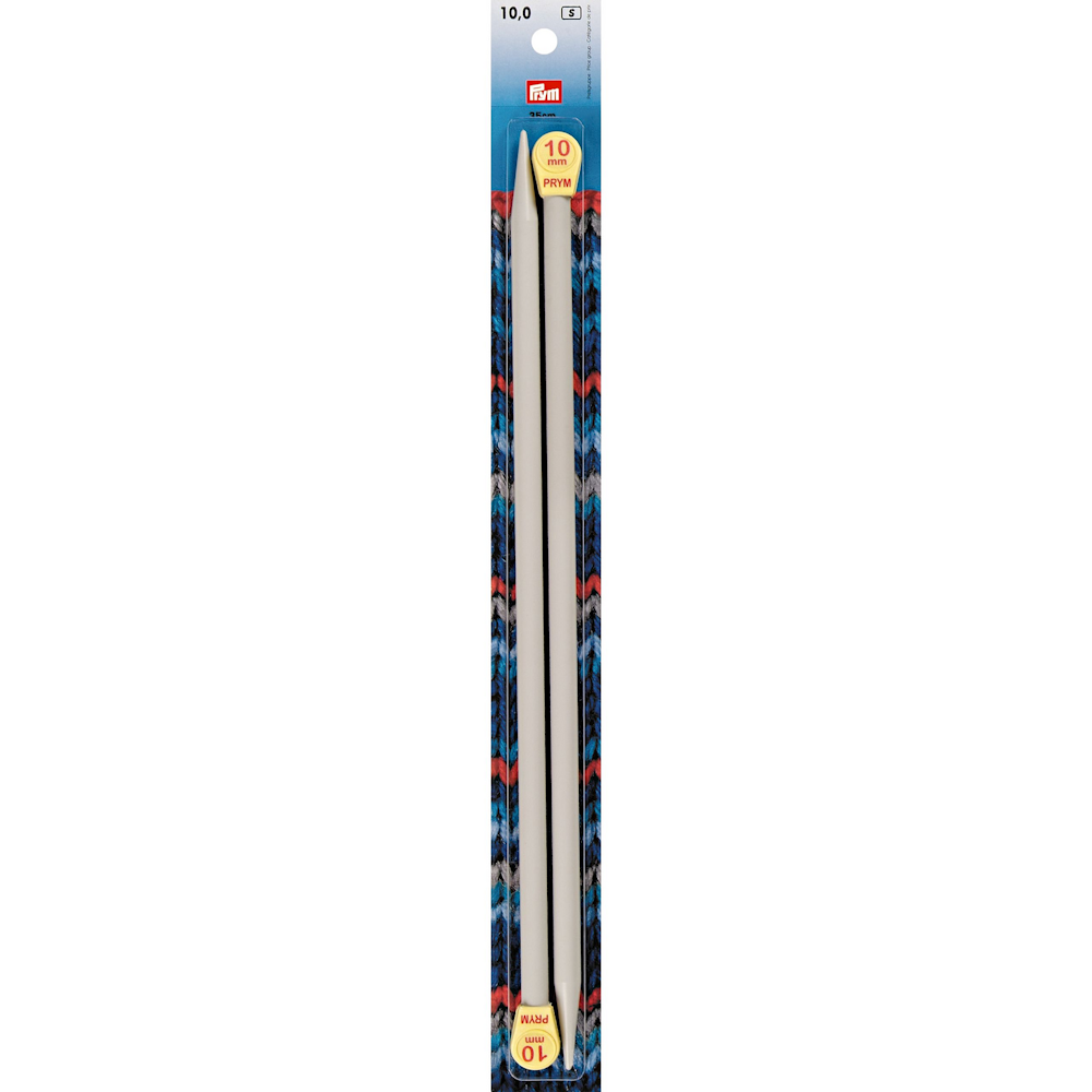 Prym Single-Pointed Knitting Pins - 10.00mm