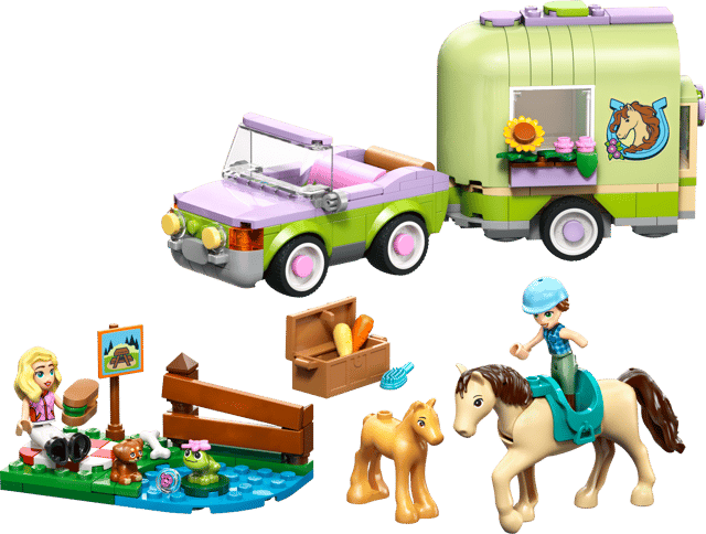 Lego Friends Horse & Baby Foal Trailer