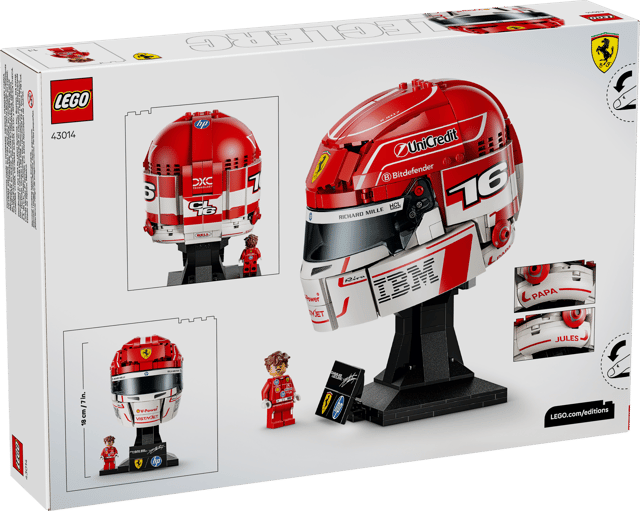 Lego Editions Scudderia Ferrari HP Charles Leclerc Helmet