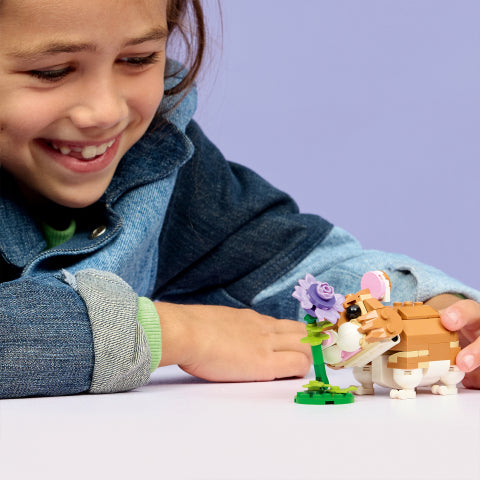 Lego Creator Cute Hamster With A Flower
