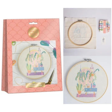 Sew & So On Embroidery Kit House Plants