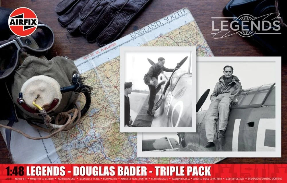 Airfix 1:48 Legends - Douglas Bader - Triple Pack