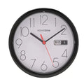 Hometime Day/Date Wall Clock - Black