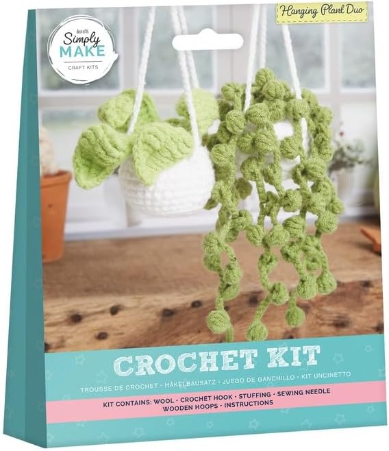 Simply Make Crochet Kit Hanging Plant Duo