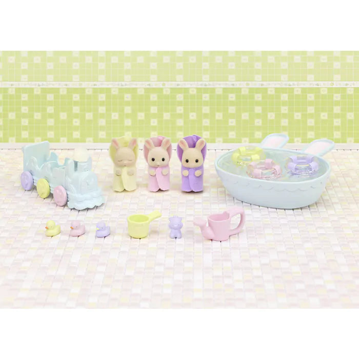 Sylvanian Triplets Baby Bathtime Set
