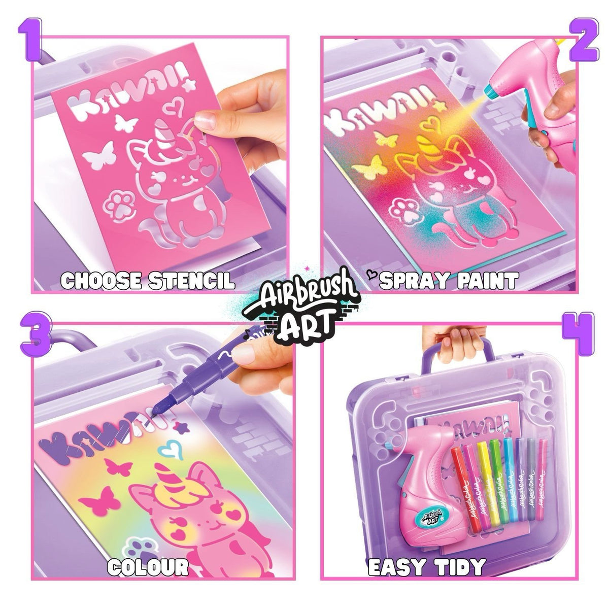 Airbrush Art Kawai Activity Case
