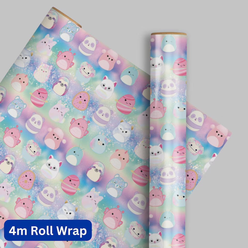 4m Gift Wrap Squishmallows