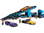 Lego City Transporter Truck With Sports Cars