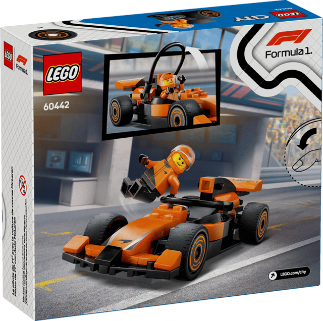 Lego City F1 Driver With McLaren Race Car