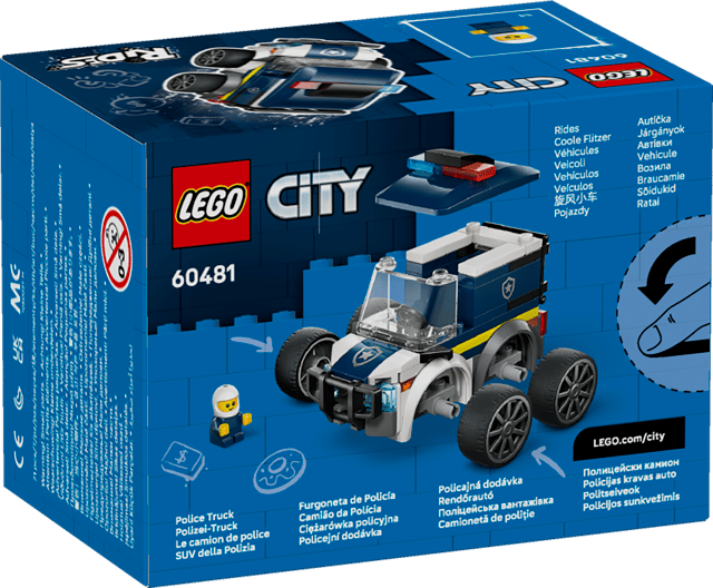 Lego City Rides Police Truck