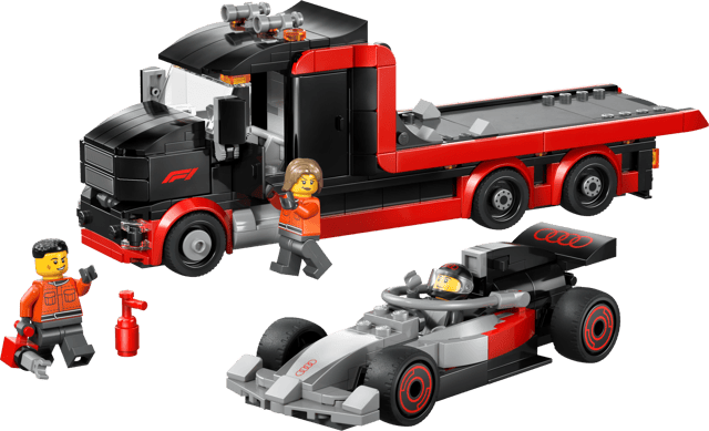 Lego City F1 Display Truck With Audi