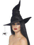 Halloween Adult Witch Hat with Spider