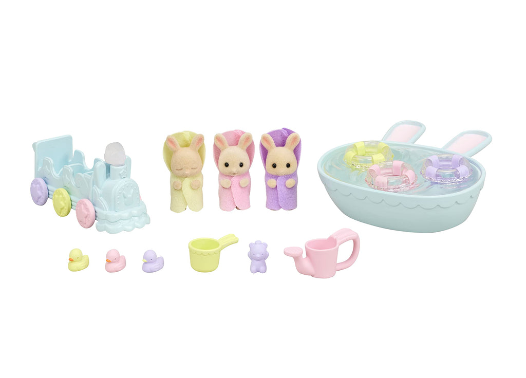 Sylvanian Triplets Baby Bathtime Set