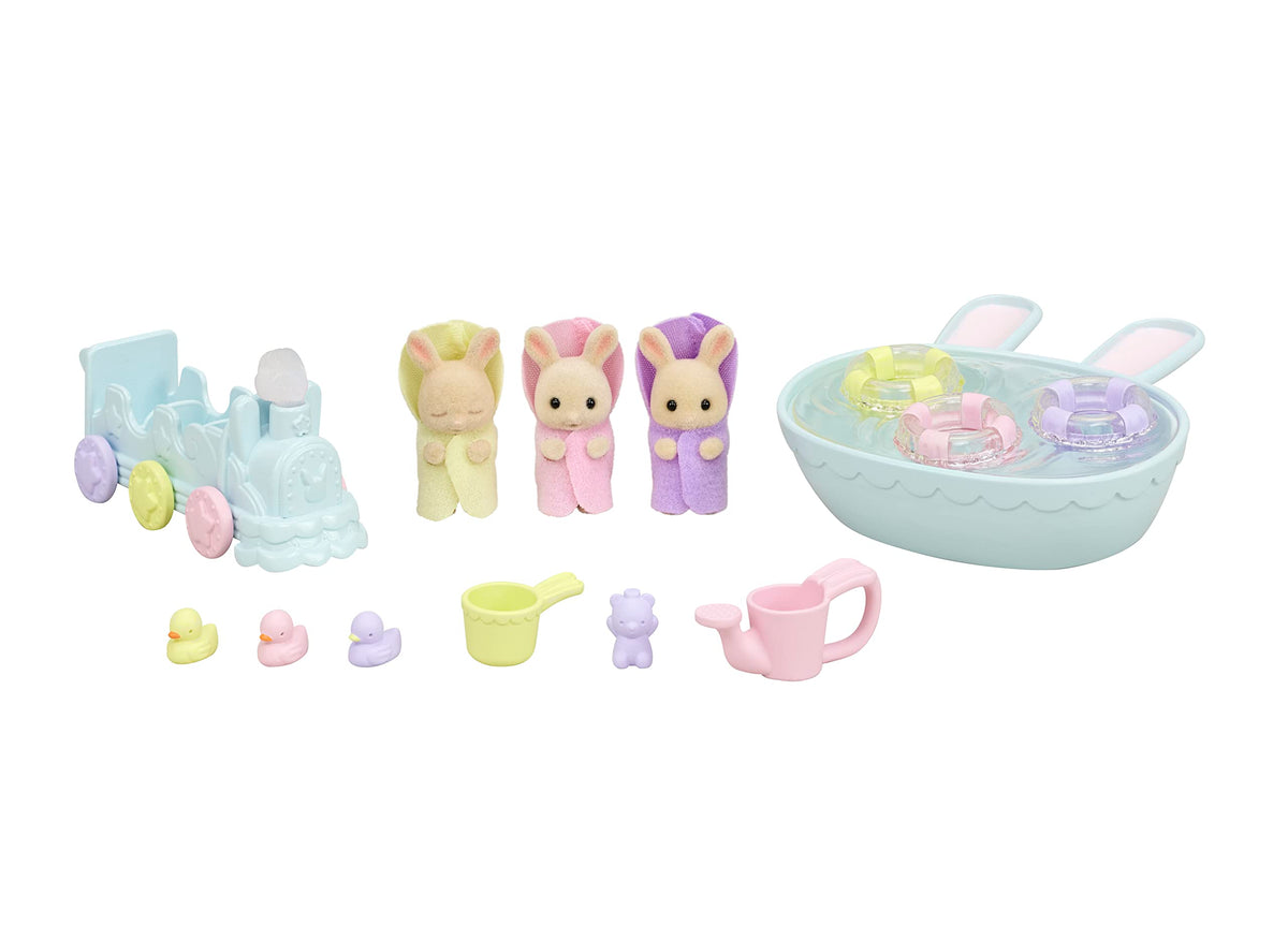 Sylvanian Triplets Baby Bathtime Set