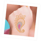 75 Wash Off Tattoos Metallic