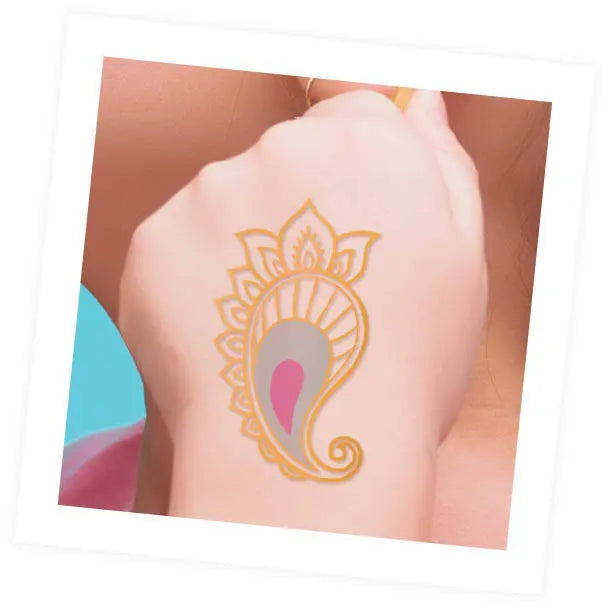 75 Wash Off Tattoos Metallic