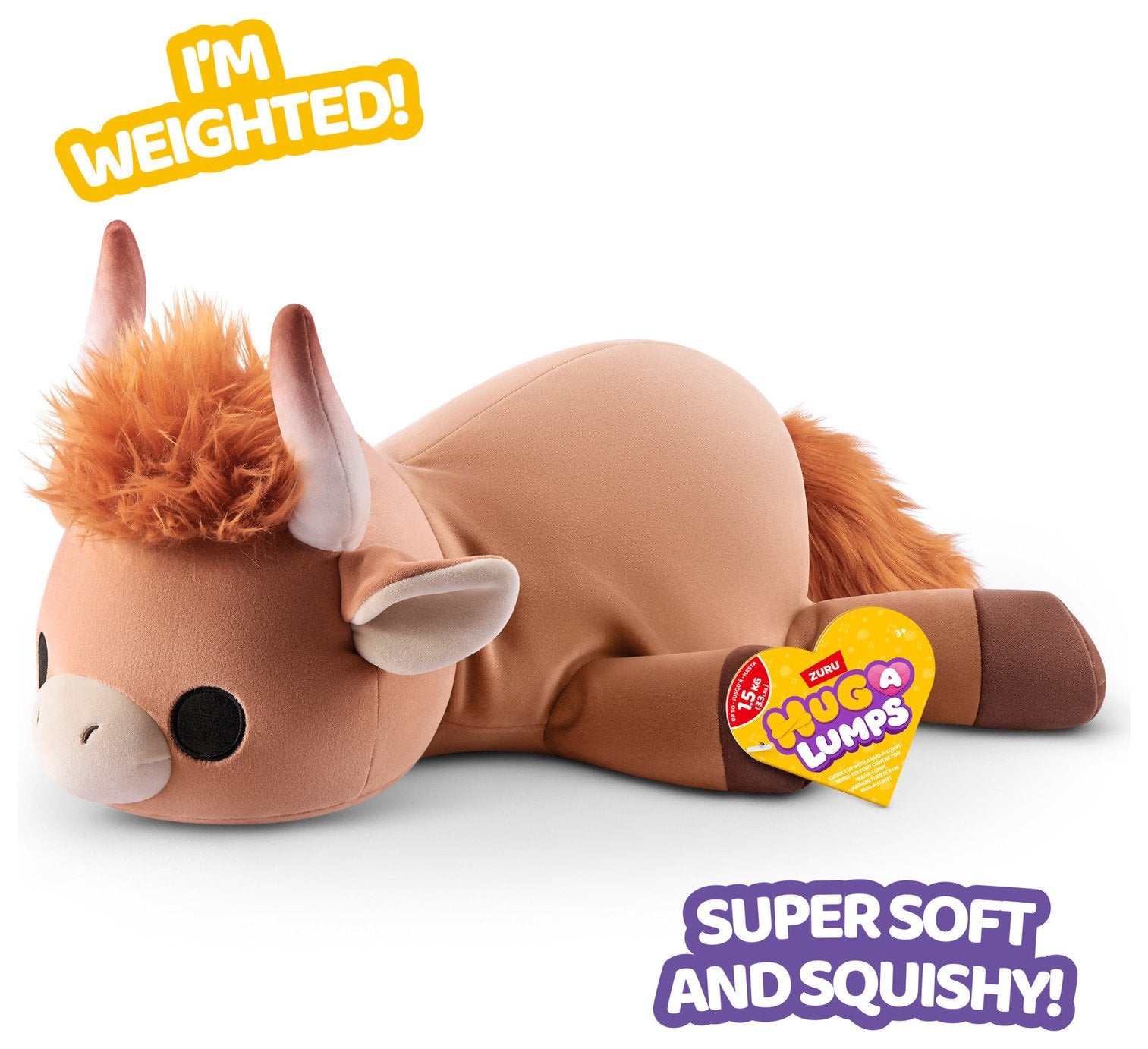 Zuru Hug-A-Lumps Medium Plush S2 Holly The Highland Cow