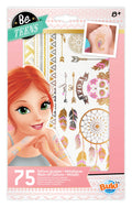 75 Wash Off Tattoos Metallic