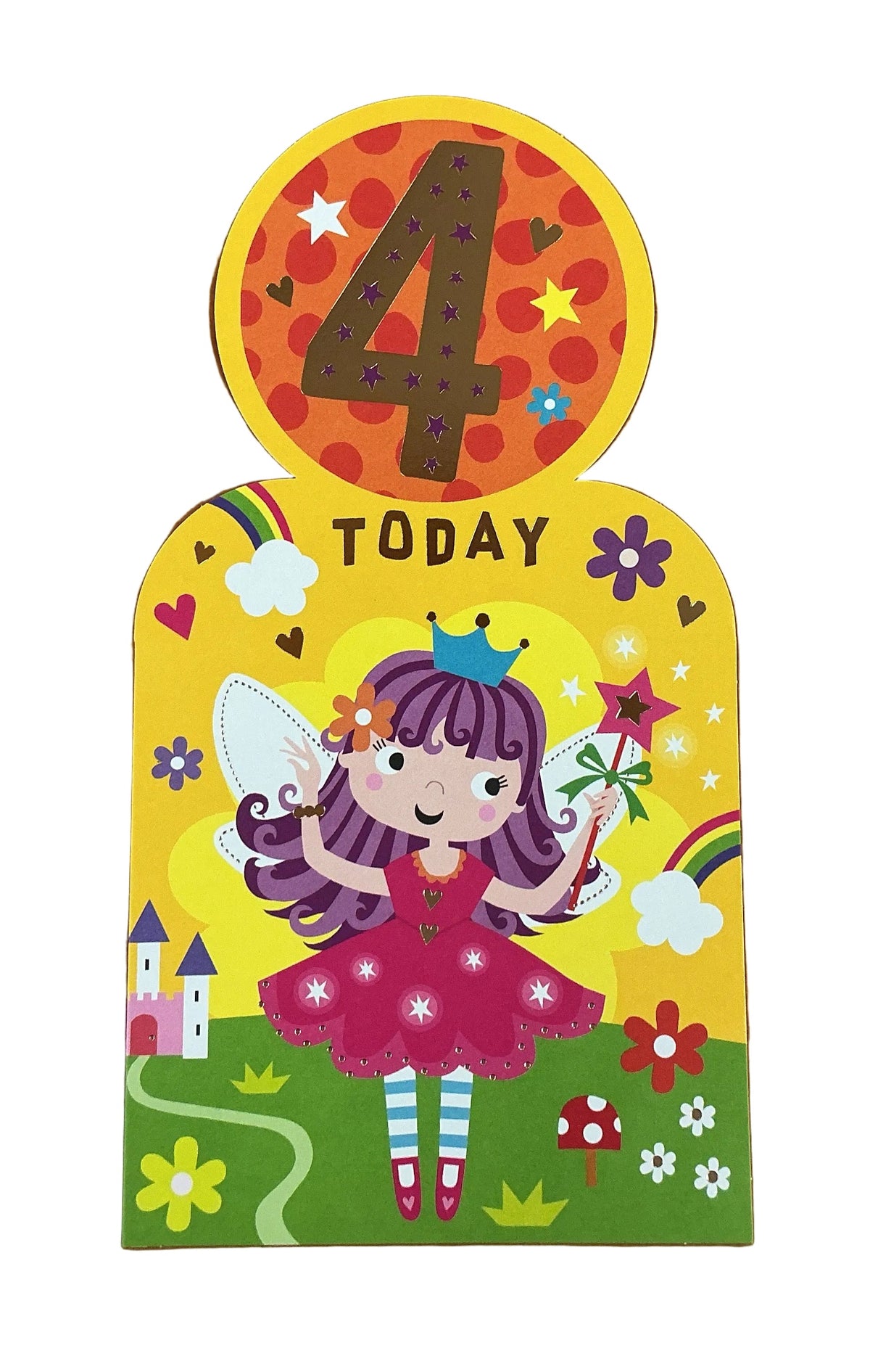 Fairy Princess Happy Birthday 4 Card