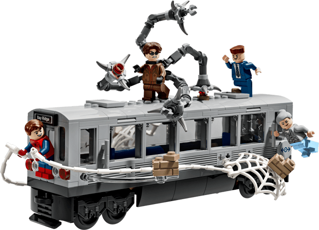 Lego Marvel Spiderman vs Doc Ock Subway Train Scene