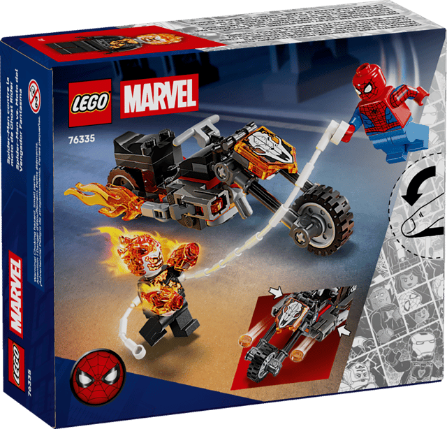 Lego Marvel Spider-Man VS Ghost Rider Motorcycle