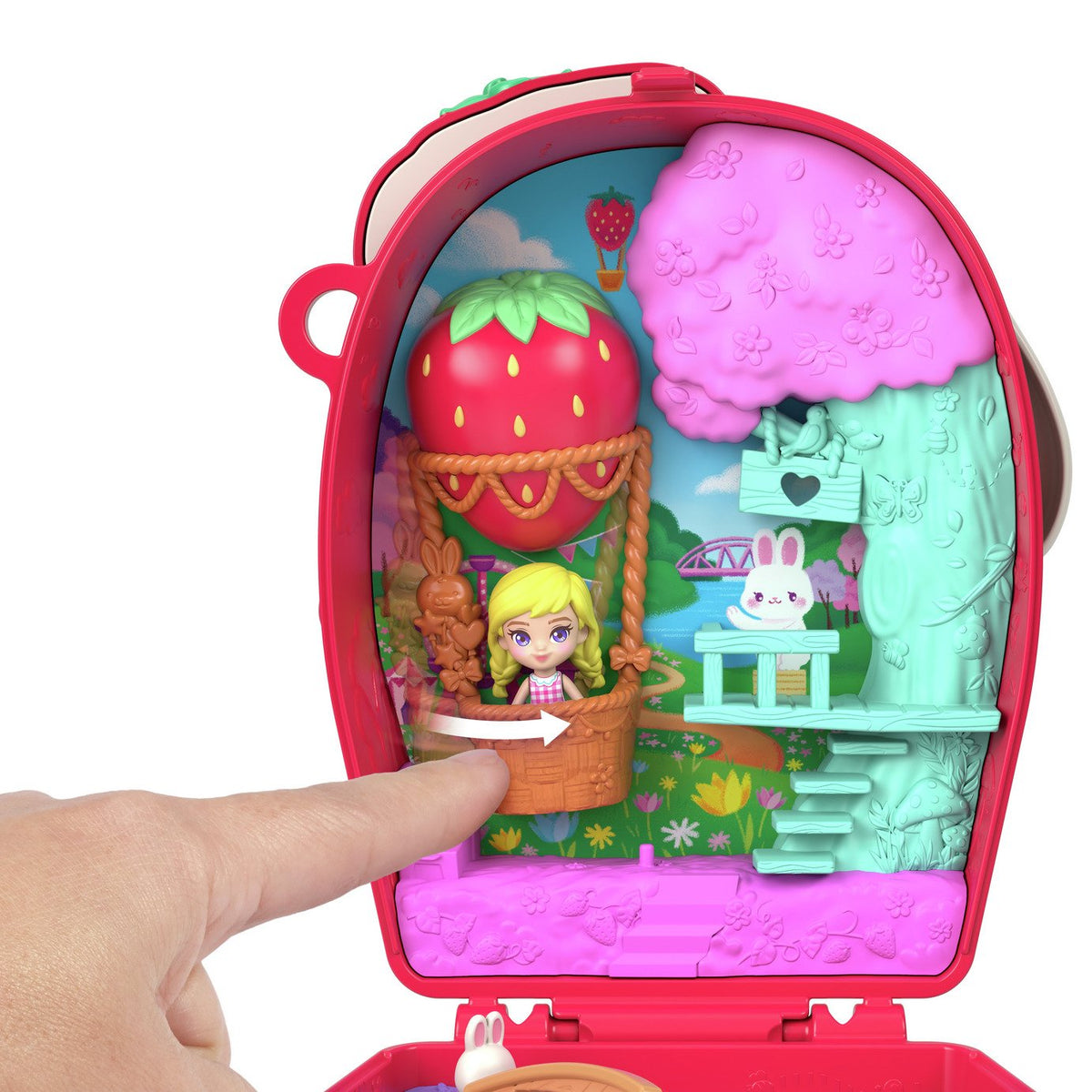 Polly Pocket Strawberry Bunny Basket