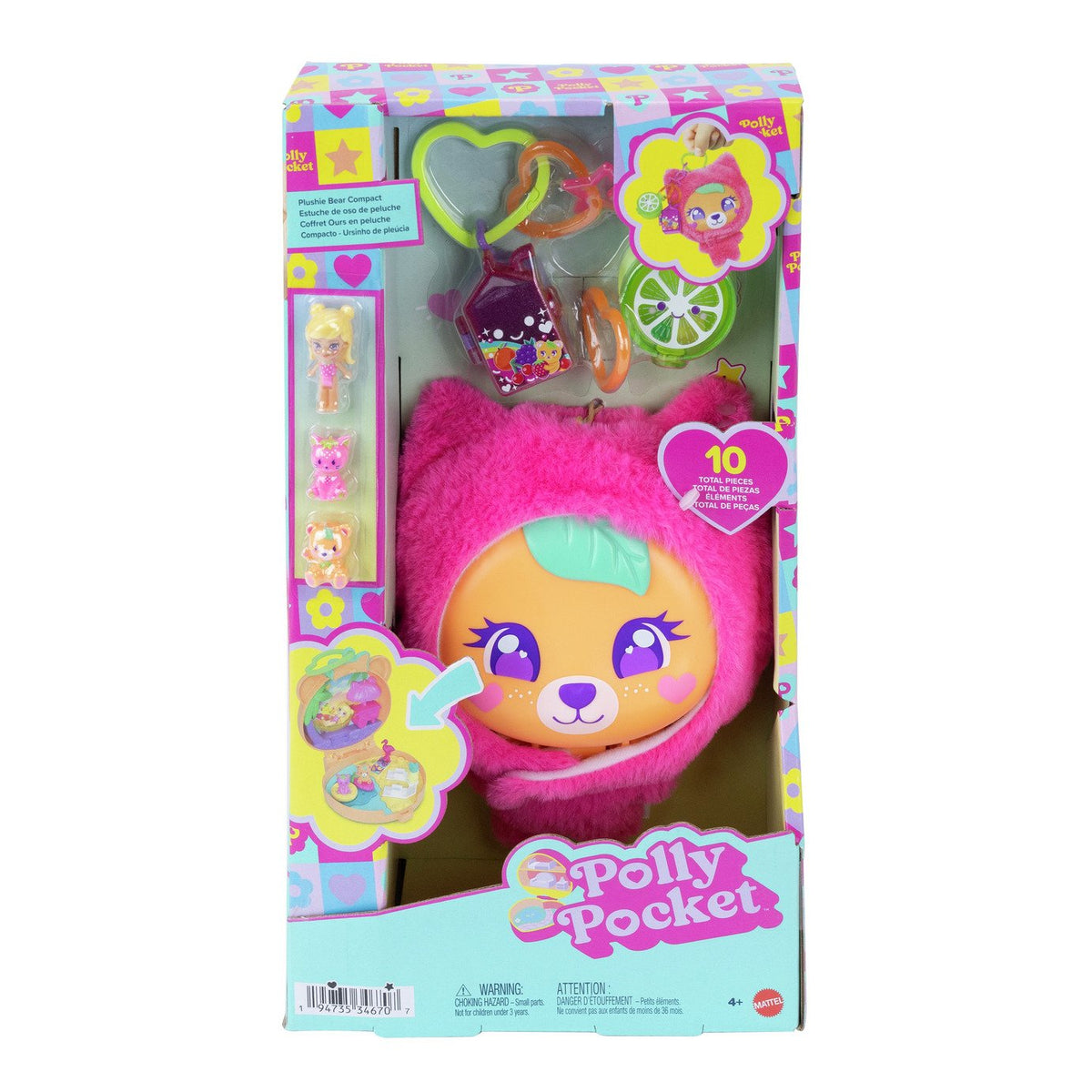 Polly Pocket Plushie Bear Compact