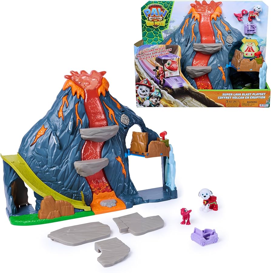 Paw Patrol Dino Movie Lava Volcano Playset