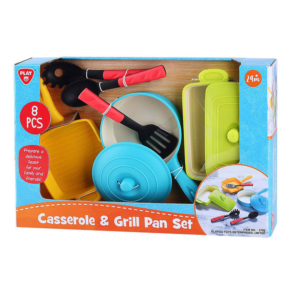 Playgo Casserole & Grill Pan Set 8pc