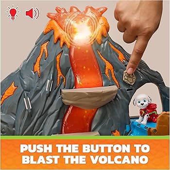 Paw Patrol Dino Movie Lava Volcano Playset
