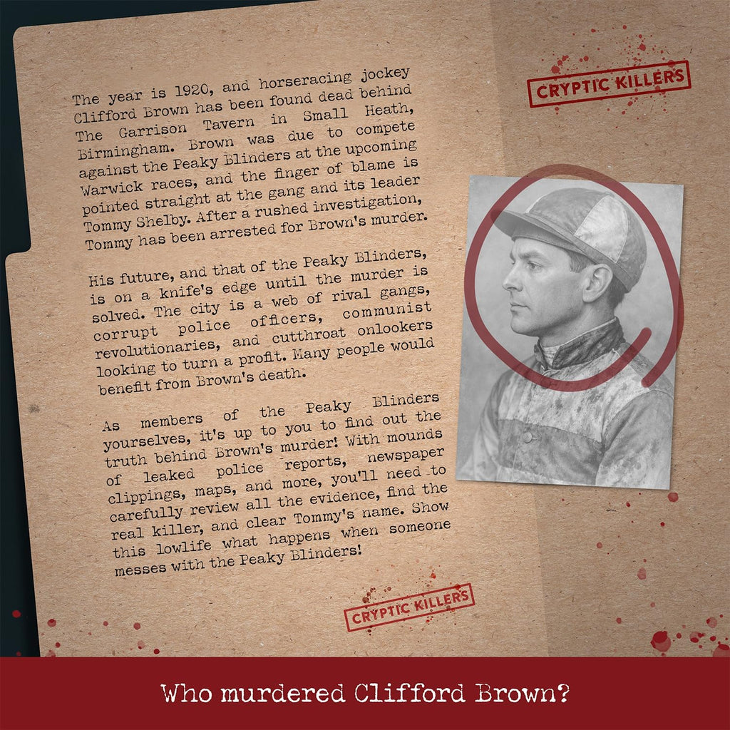 Cryptic Killers Peaky Blinders Case