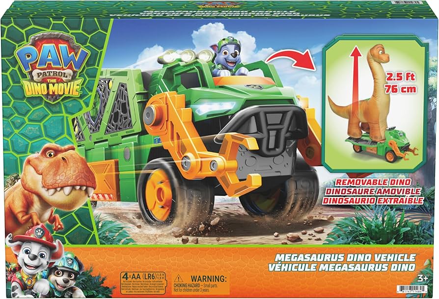 Paw Patrol Dino Movie Megasaurus Dino Vehicle
