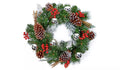 Premier 40cm Dressed Wreath Silver