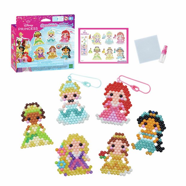 Aqua Beads Disney Princess Keychain Set