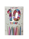 Happy Birthday 10 Today Card