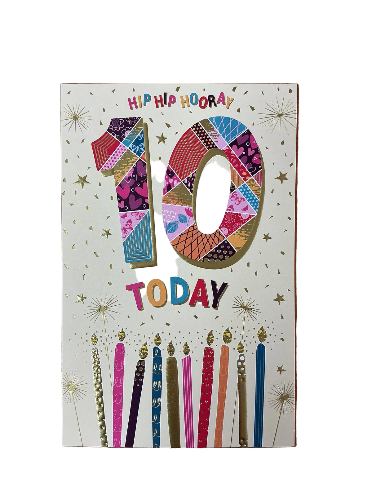 Happy Birthday 10 Today Card